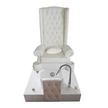 Bomacy — chaise de luxe à haut dossier, meuble de Salon de manucure blanc, Style Baroque King knight, pour pédicure, SPA