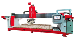 Máquina cortadora de maquinaria HuaLong para cerámica de granito de mármol con puente CNC de 5 ejes Sierra Sistema DE CONTROL DE Italia - Product Image 2