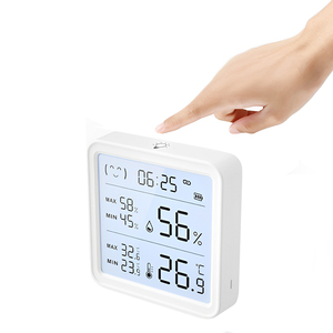Termómetro inteligente Pantalla LCD Retroiluminación WiFi Soporte Alexa Asistente de Google Pantalla digital Sensor de temperatura y humedad Tuya - Product Image 1