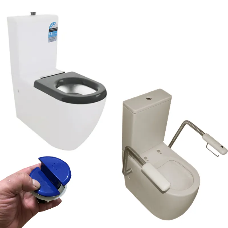 Bir yaşlı engelli bakım tuvalet erişilebilir tuvalet bide lavabo konfor yüksekliği WC erişilebilir bide özel ihtiyaç memesi
