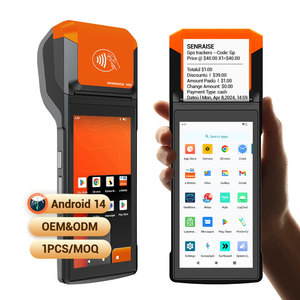 Senraise Free SDK <strong>Android</strong> 14 GMS Certified Portable POS Systems Terminal With 1D 2D Barcode Scanner for <strong>Online</strong> Food Delivery
