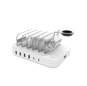 Travel <strong>Multiple</strong> 60W 4 <strong>USB</strong> a and 2 Type C PD Fast Charging <strong>Adapter</strong> 6 Ports Hub <strong>USB</strong> Charge Dock Stand Station - Product Image 1