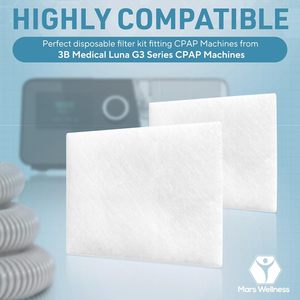Mars Wellness Ultra ince 12 filtre CPAP kiti 3B tıbbi Luna G3 serisi enjeksiyon plastik ile uyumlu abd'de yapılan - Product Image 2