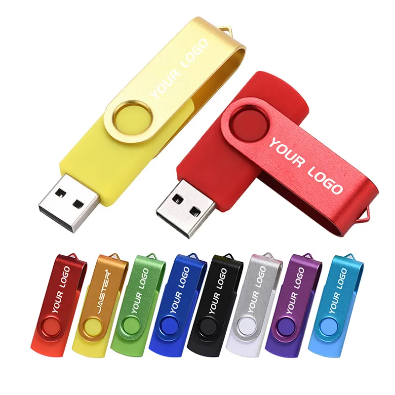 JASTER Unidad Flash USB Swing Personalizada Gratis 64GB 32GB 16GB 8GB 4GB 128MB Para Regalos De Los Mejores