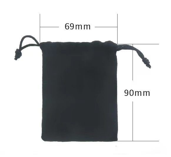 Bolso de franela negro