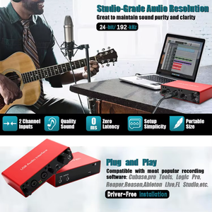 Audio Mixer Guitar Condenser Microphone Audio Interface Recording Studio Monitors External Ssl Pcb Usb Soundcard Audio Interface - Product Image 4
