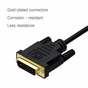 Adaptador convertidor de video DVI a VGA DVI 24 + 1 Pin a VGA Cable adaptador DVI a VGA para TV PS3 PS4 Pantalla de PC