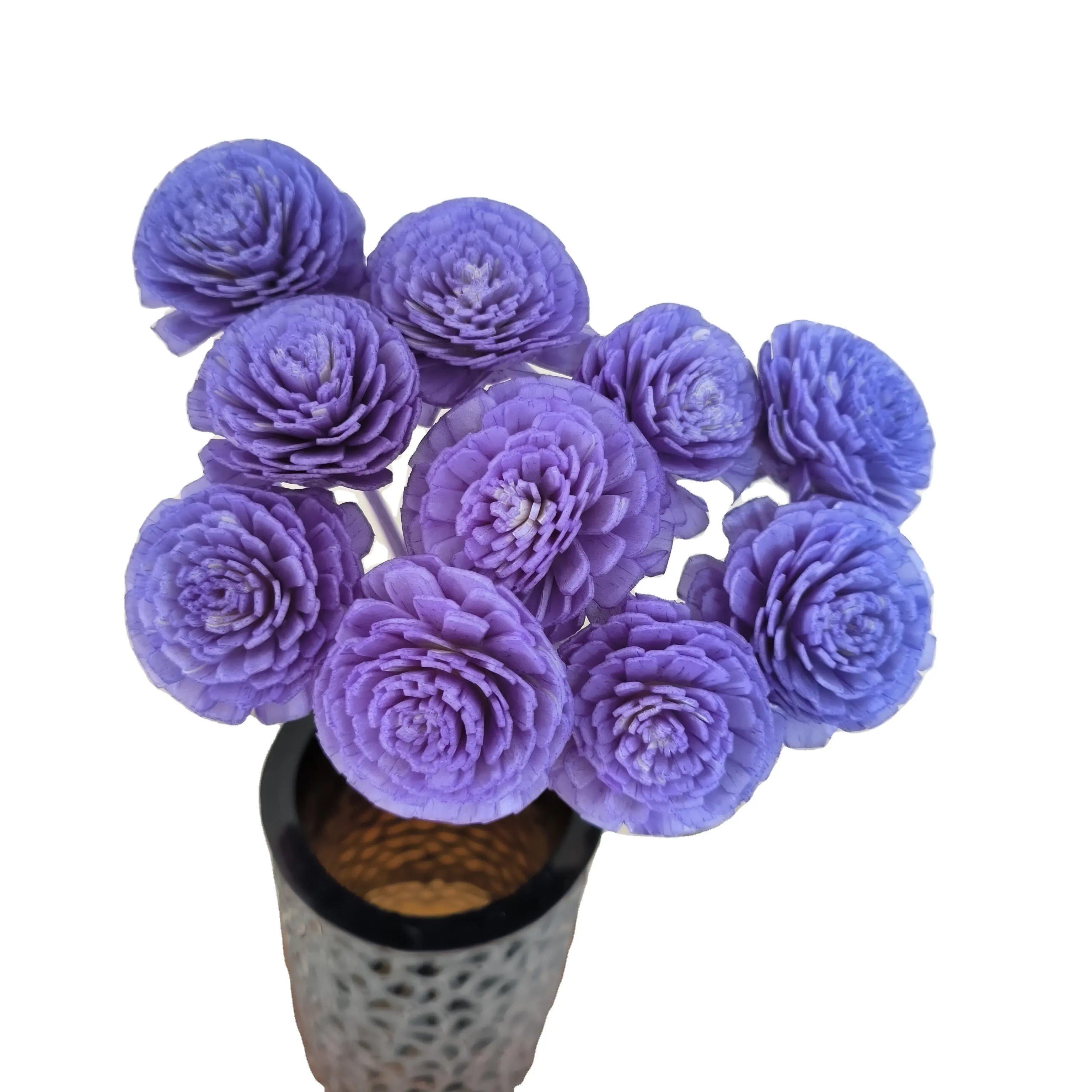 Giá thấp phổ biến Sola gỗ hoa khô Sola Hoa bó hoa cho DIY đám cưới Hoa sắp xếp nhà sự kiện trang trí