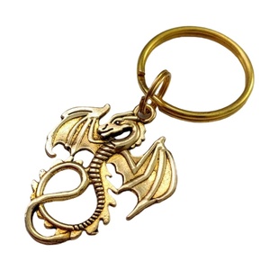 定制钥匙扣金属幻想龙钥匙扣银金青铜 - Product Image 1