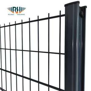 Buiten voetbalveld omheining gegalvaniseerd+poedercoating 8/6/8 dubbel draad gaas tuinhek 6/5/6 verstevigde draad CE gecertificeerd 2,4 meter hoog - Product Image 1