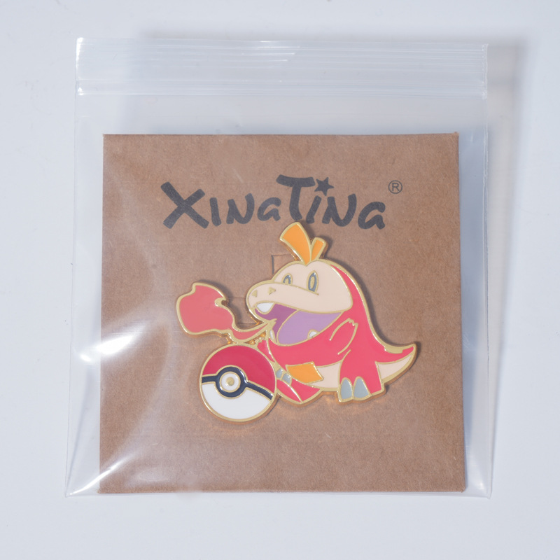 Fire Crocodile Elf Ball Badge