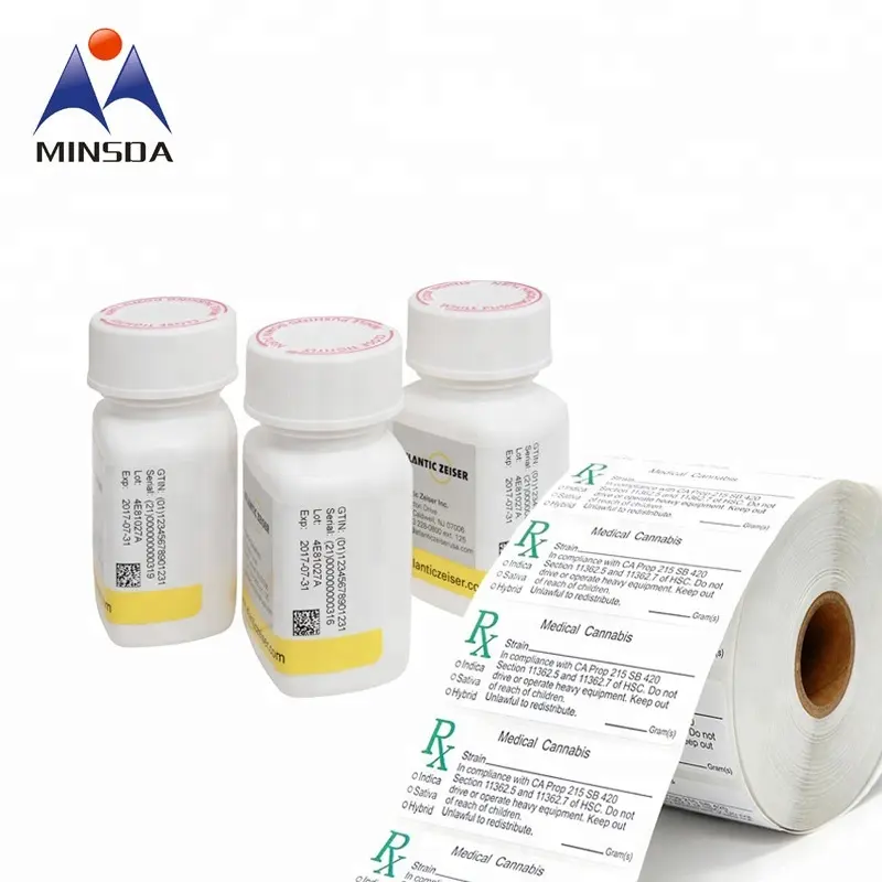 Minsda пользовательская печать 10 мл флакон стероидная медицина таблетки флакон этикетки