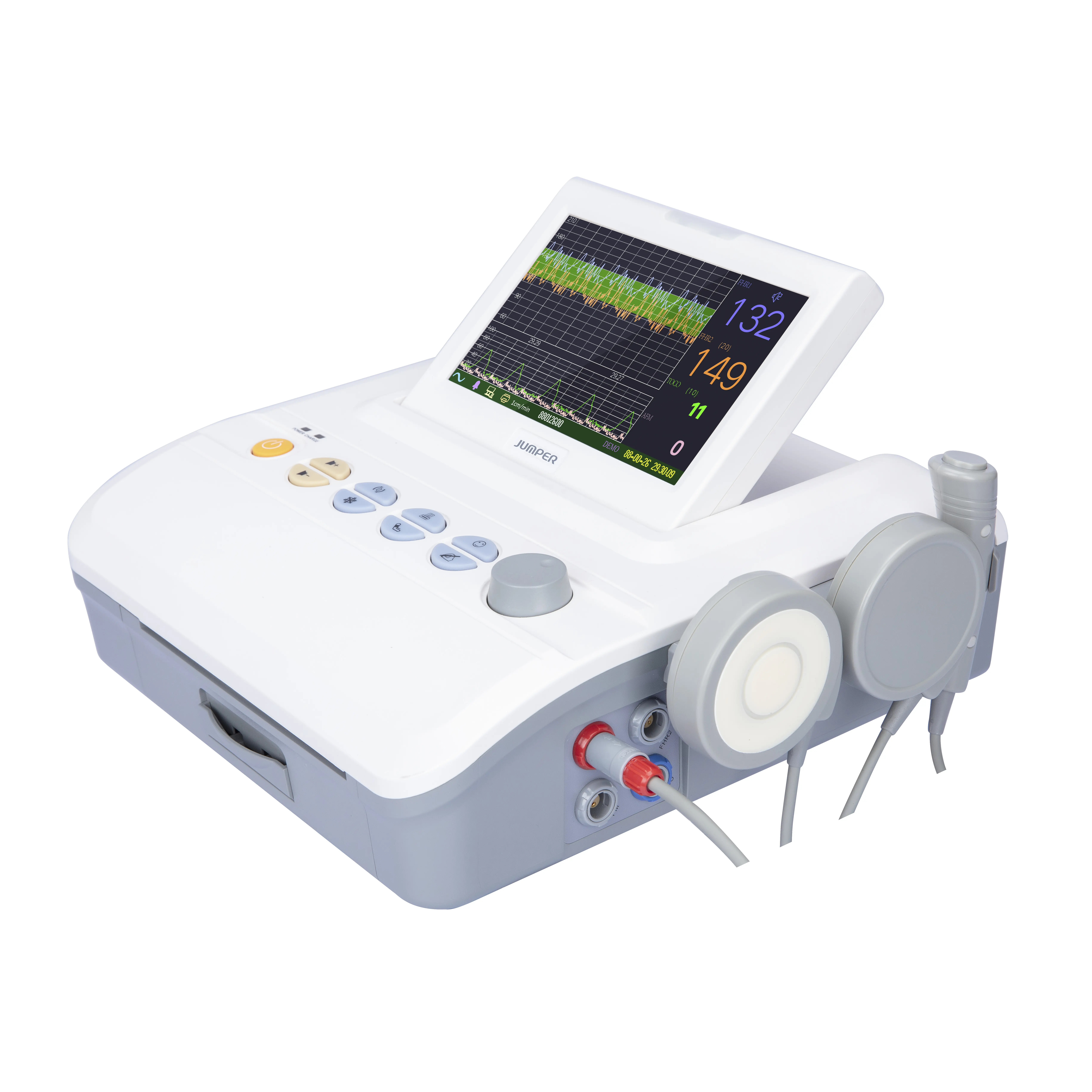 JUMPER JPD-300P Cheap Price 7 inch Screen Hospital Pregnant Women Cardiotocography Machine Maternal Baby Heartbeat Fetal Monitor