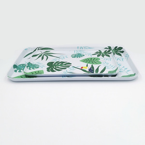 定制设计矩形三聚氰胺日用托盘，带手柄 - Product Image 6
