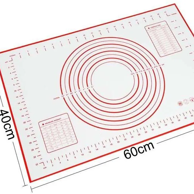 ラージシリコンペストリーマットノンスティックシルコーンベーキングマット生地ローリングマット