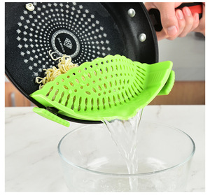 Kitchen Snap N <strong>Strain</strong> <strong>Pot</strong> Strainer and Pasta Strainer - Adjustable Silicone Clip on Strainer for <strong>Pots</strong>, Pans, and Bowls - Product Image 4