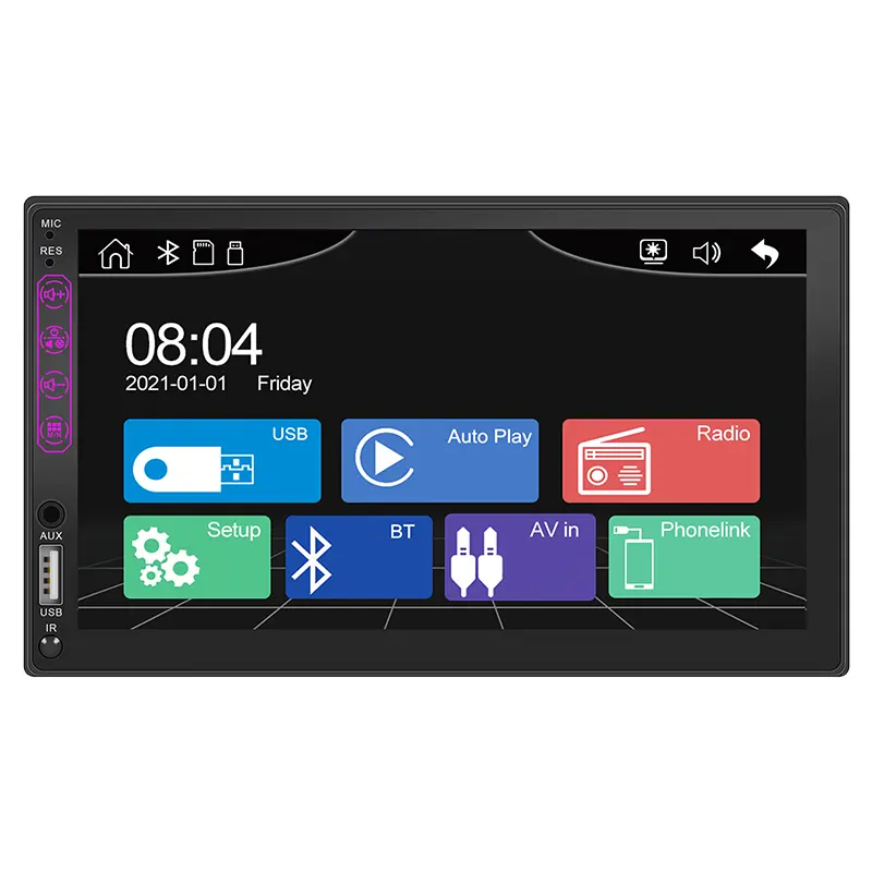 7/8/9 Inci Mobil Layar Sentuh Android GPS Stereo Radio Navigation Audio Elektronik Otomatis Video Mobil DVD Bermain