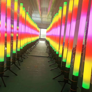 Новейший IP65 Открытый 360 градусов вертикальный RGB 3 в 1 Светодиодная Пиксельная Световая трубка с беспроводным дистанционным управлением DMX - Product Image 1