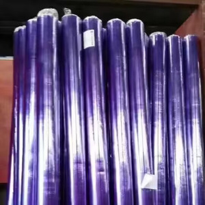 优质软pvc薄膜蓝色透明印刷床垫包装膜 - Product Image 1