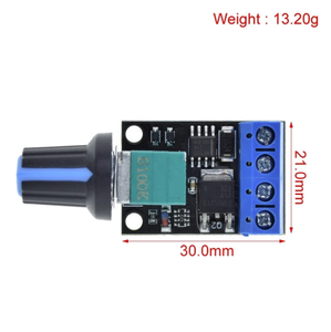 PWM DC regolatore di velocità del motore 5V-16V interruttore di velocità 10A funzione LED Dimming e modulo di controllo della velocità - Product Image 2