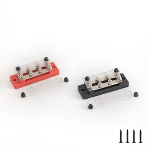 Dualbus 150A Bus Bars 8 O-Terminal RV1.25-6 <strong>Busbar</strong> Spring Terminal Block for Automobile Truck Trailer RV Including Cover - Product Image 2