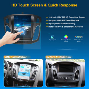 FORD Focus 2012 için-İç aksesuar Android oto Dashboard için araç ses Video radyo çerçeve paneli - Product Image 2