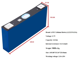 CALB 3.7V 113Ah prizmatik lityum-iyon NMC pil hücresi polarite terminali lazer kaynağı için kullanılabilir - Product Image 2