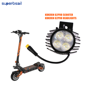 Superbsail Front Lamp Light With Horn for Kugoo G2 Pro Electric Kick Scooter <strong>2</strong> in 1 Led Headlights Safety Warn Lamp Accessories - Product Image 3