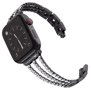 Cô Gá<span class=keywords><strong>i</strong></span> Của Shining Kim Cương Dây Đeo Cổ Tay Cho Applewatch Thờ<span class=keywords><strong>i</strong></span> Trang Kim Loạ<span class=keywords><strong>i</strong></span> Trang Sức Vòng Đeo Tay Cho <span class=keywords><strong>Fitbit</strong></span> Versversa2 Versa3 Ban Nhạc Đồng Hồ - Product Image 5