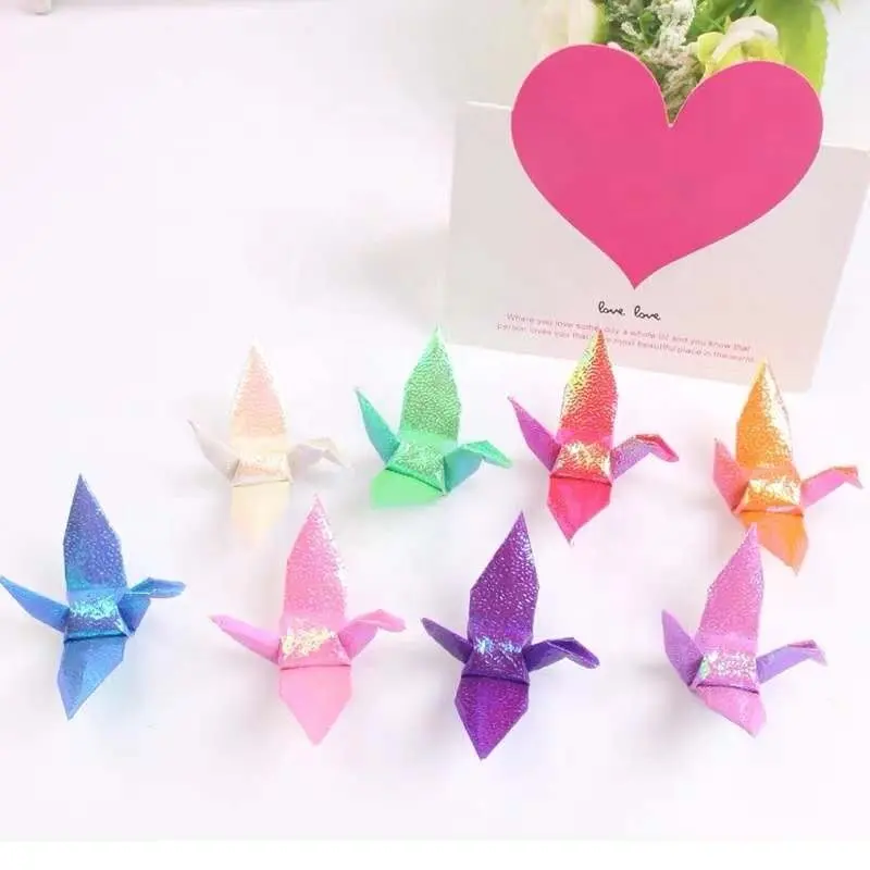 2020 großhandel Origami Perle Papier Kräne für Hochzeit Einladung Karten