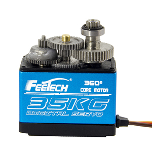 FT6335M 8.4V 35kg Waterproof Digital High Torque 360 Degree Magnetic Encoders Steel Gear Servo for Robots Quadcopters Tools