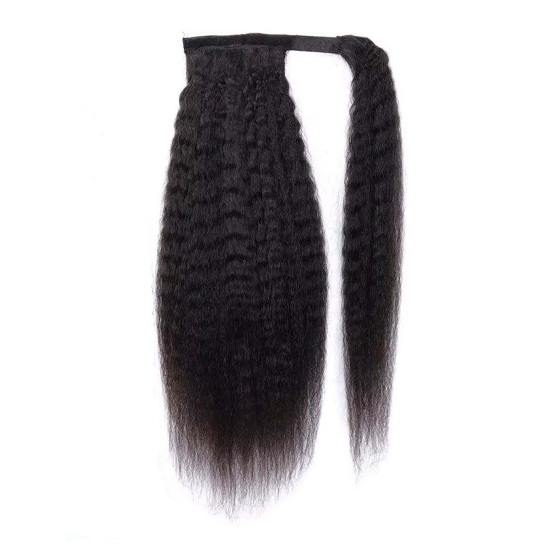 Kinky straight wrap around ponytail