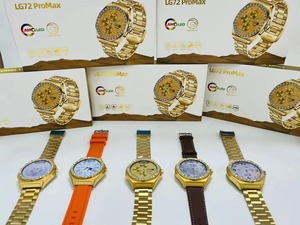 Durum sembolü LG72 Smartwatch lüks tasarım su geçirmez kan oksijen çok fonksiyonlu spor Glod akıllı saat LG72 ultra izle
