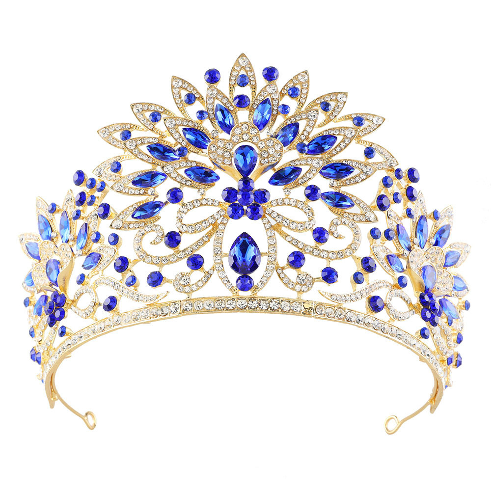 Kc gold white diamond + sapphire blue