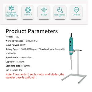 IKEME Portable Handheld Sonicator Processor Cell Disruptor <strong>Mixer</strong> <strong>5</strong>-250ml Blender Laboratory Homogenizer Emulsifier for Cosmetics - Product Image 5