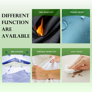 Rèm cửa chắn sáng 100% polyester, phủ chống cháy, chống thấm, kiểu vải lanh, bán chạy, dành cho khách sạn, trường học - Product Image 5