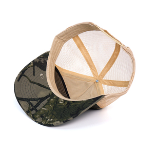 थोक कस्टम 5 पैनल हरे गोर्रा रेट्रो मेश असंरचित बेसबॉल टोपी पुरुषों के लिए वास्तविक पेड़ कैमियो ट्रक ट्रक टोपी - Product Image 6