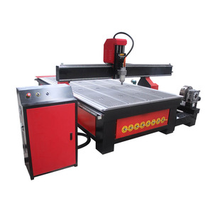 Enrutador de madera 4 aixs 1325 de alta calidad CNC con mesa de vacío con eje de rotación para madera MDF y acrílico