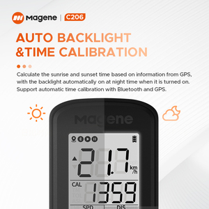 Magene C206 GPS Ordenador de bicicleta Velocímetro inalámbrico Road MTB Bike BLE Ciclismo Contador - Product Image 5