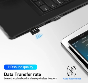 USB Bluetooth 5.1 adattatore trasmettitore ricevitore Bluetooth Audio Bluetooth Dongle senza fili adattatore USB per Computer PC portatile - Product Image 6