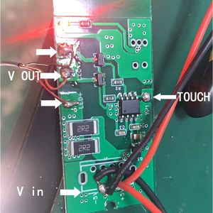 Entwicklung des LED-Touch-Programms unendlich dimmbare Einzel tastatur mit drei Tastaturen