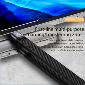 Type <strong>C</strong> to USB <strong>C</strong> Short Cable 22CM 20Gbps FPC Flexible Data Cables <strong>C</strong> Type Male to Male 100W Fast Charging Wire - Product Image 6