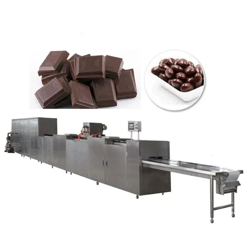 Línea de producción de barras de Chocolate caseras, máquina para hacer Chocolate