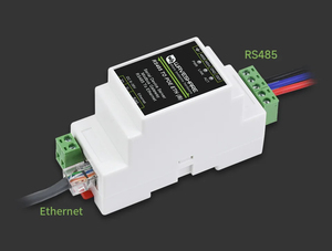 RS485 a ETH (B) 2 unids/lote Industrial Modbus RS485 Servidor serie RS485 a RJ45 Ethernet TCP IP a función POE de montaje en riel serie - Product Image 4