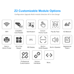 New Kiosk With QR Scanner Printer Pos Terminal 10.1 Inch Android Touch Screen Point of Sale Machine Touch Screen Pos Machine - Product Image 5