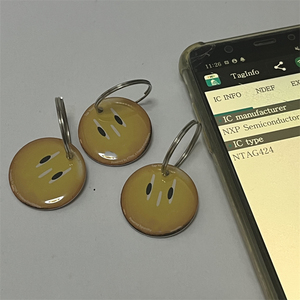 Dijital akıllı programlanabilir URL gülümseme yüz güvenlik 424 DNA epoksi LOGO özel Nfc anahtar etiketi - Product Image 3