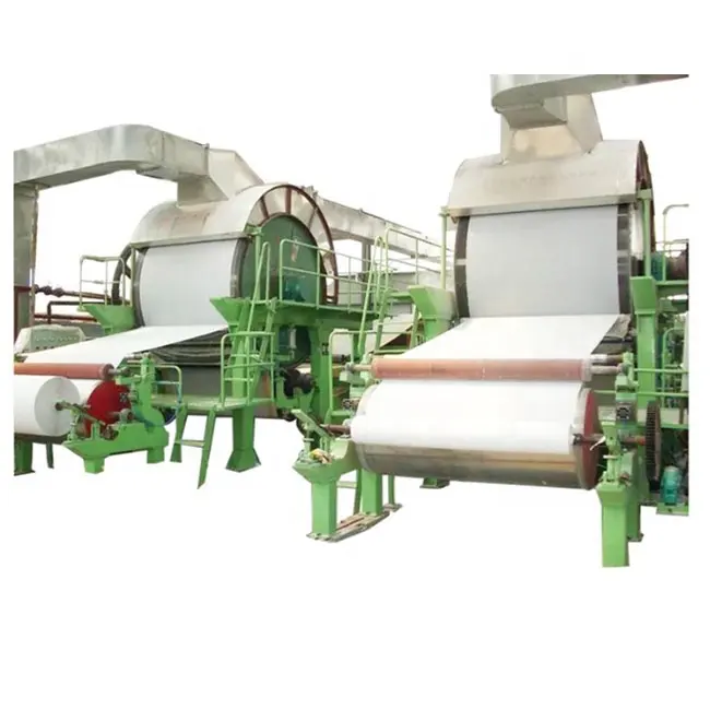 Piccolo investimento di riciclaggio di carta straccia 1-2 tonnellate al giorno 14-30 GSM jumbo macchina per la produzione di stampaggio di carta velina