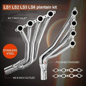 カマロノヴァヘッダーLS変換スワップ用ステンレス鋼排気ヘッドマニホールドシステムキット - Product Image 6