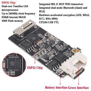 ESP32 Kamera Modul (für Arduino Kamera, Raspberry Pi Kamera), OV2640 2 Mega Pixel Kamera, mit Typ C Port und 3D WiFi Antenne
