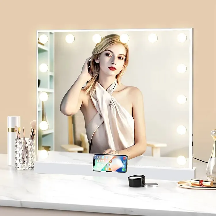 Le capteur de mouvement intelligent de contact obscurcissant a mené le miroir ultra-mince d'ampoules pour l'hôtel de salle de maquillage